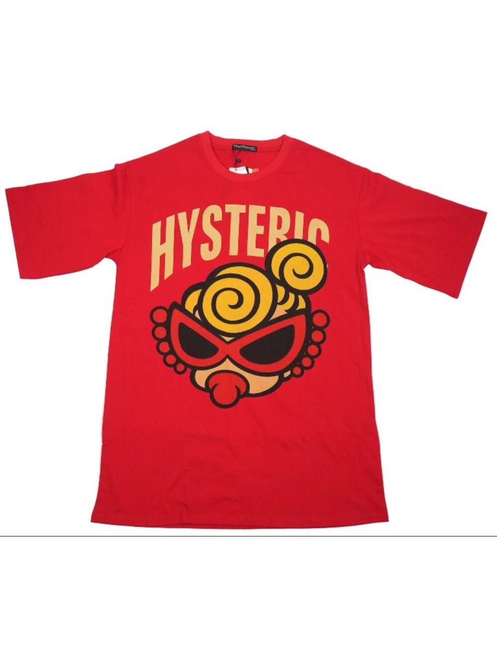 Hysteric Glamour Mini Kids Red Graphic T-Shirt Big Logo Tee